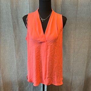 Vince Camuto Orange Sleeveless Blouse